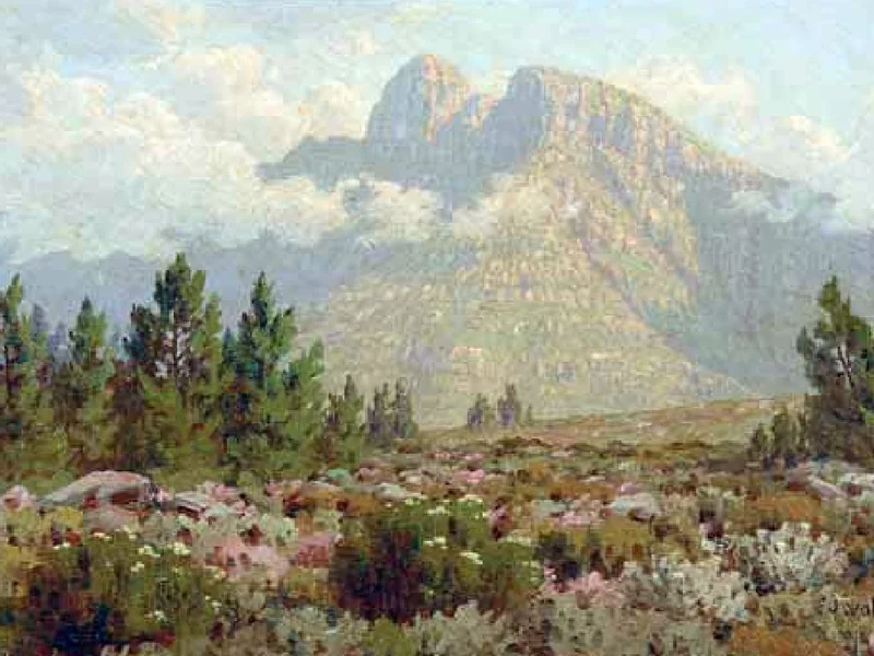 1853-Jan Ernst Abraham Volschenk - Cipressi di montagna